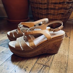 PRADA wedge sandal, size 37